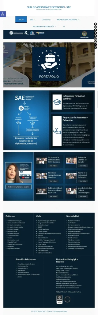 portafolio-SUB. DE ASESORÍAS Y EXTENSIÓN – SAE – upn 10